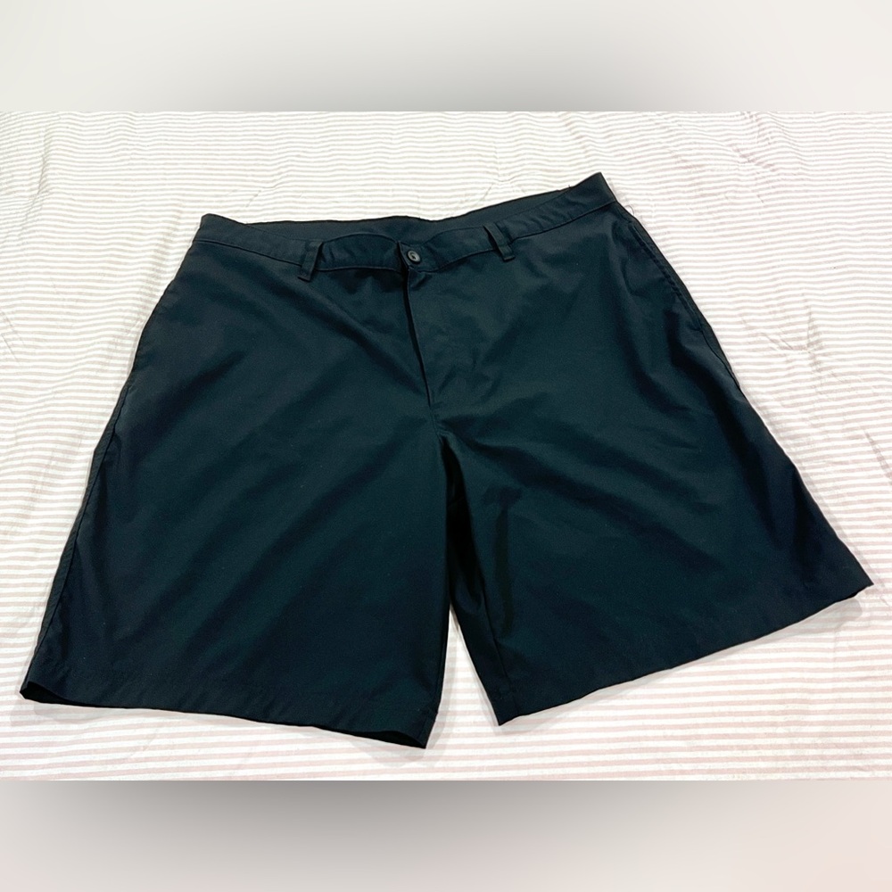 Champion Black Flat Front Shorts Versatile Style